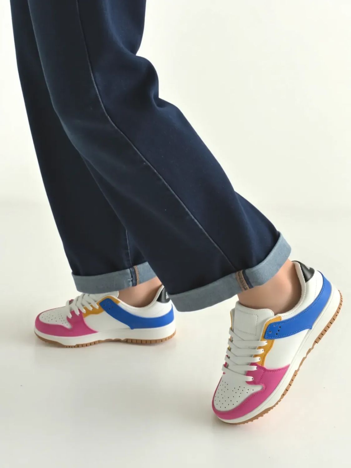 Dámské tenisky bílá/modrá/fuchsia