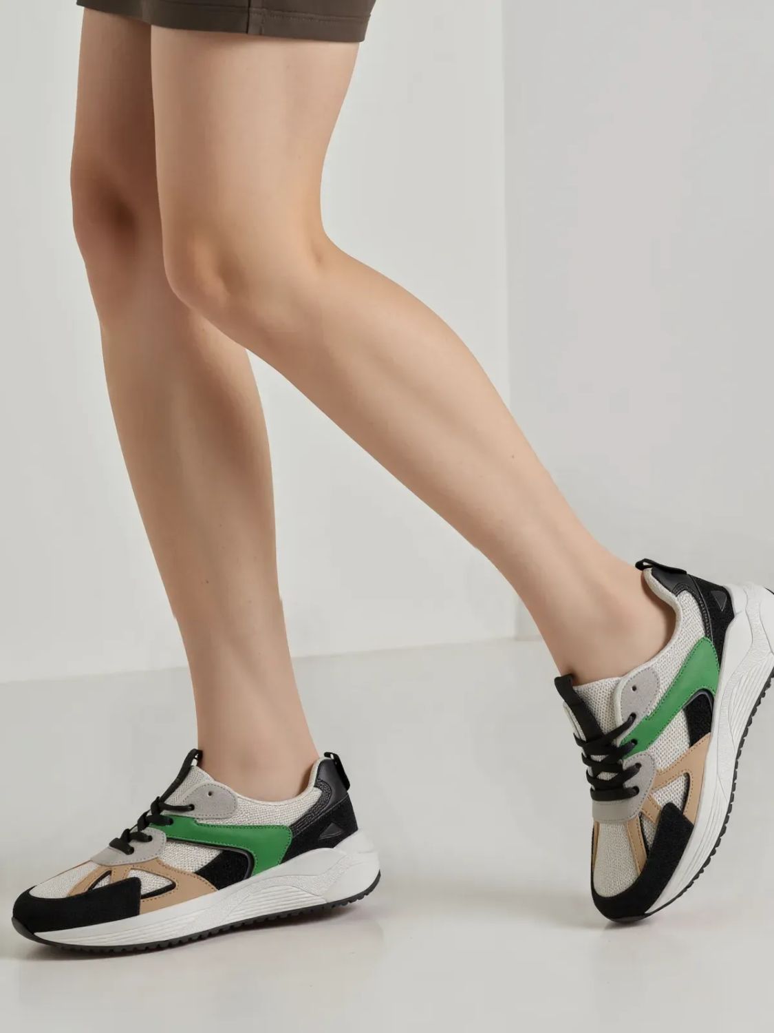 Dámské tenisky zelená/černá