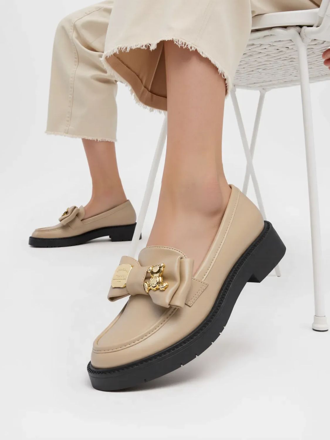 Béžové dámské mokasíny ELISSA