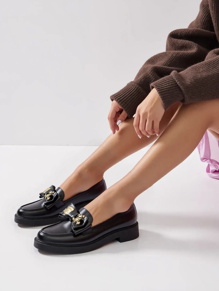 Černé dámské mokasíny ELISSA