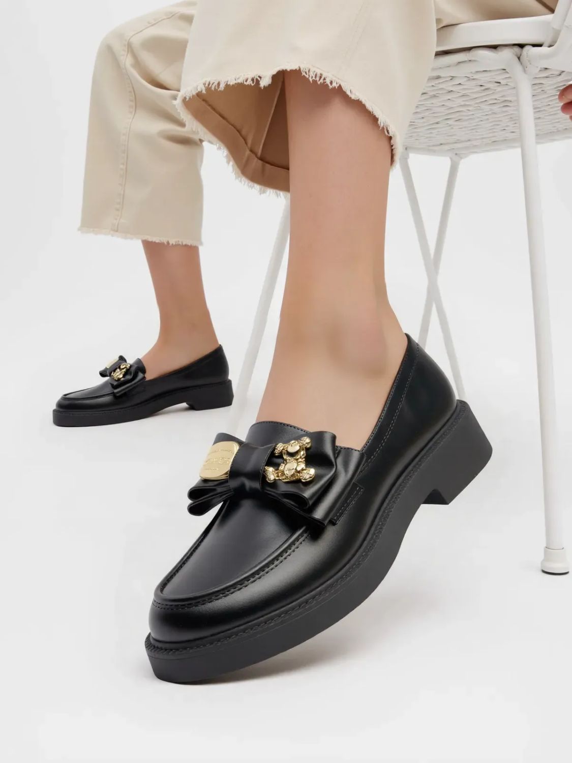 Černé dámské mokasíny ELISSA