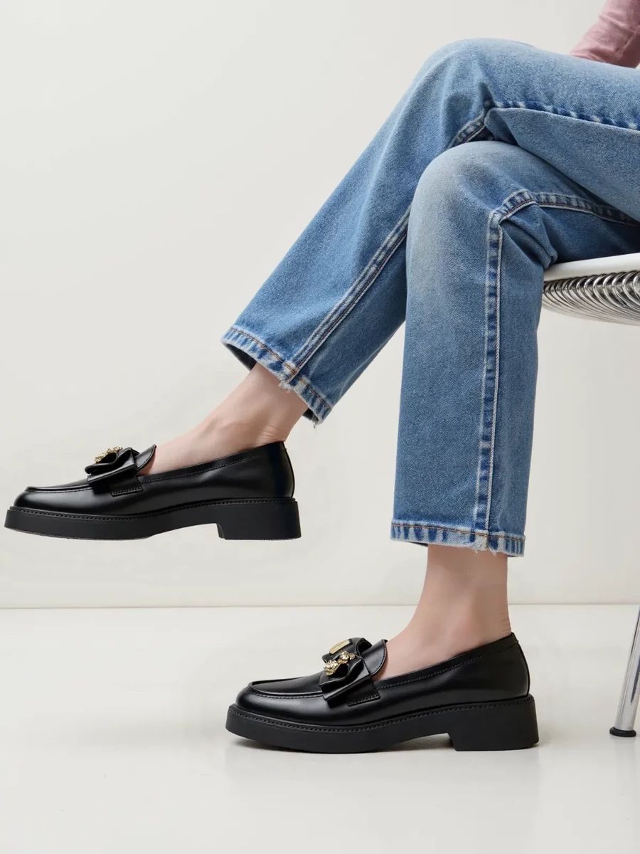 Černé dámské mokasíny ELISSA