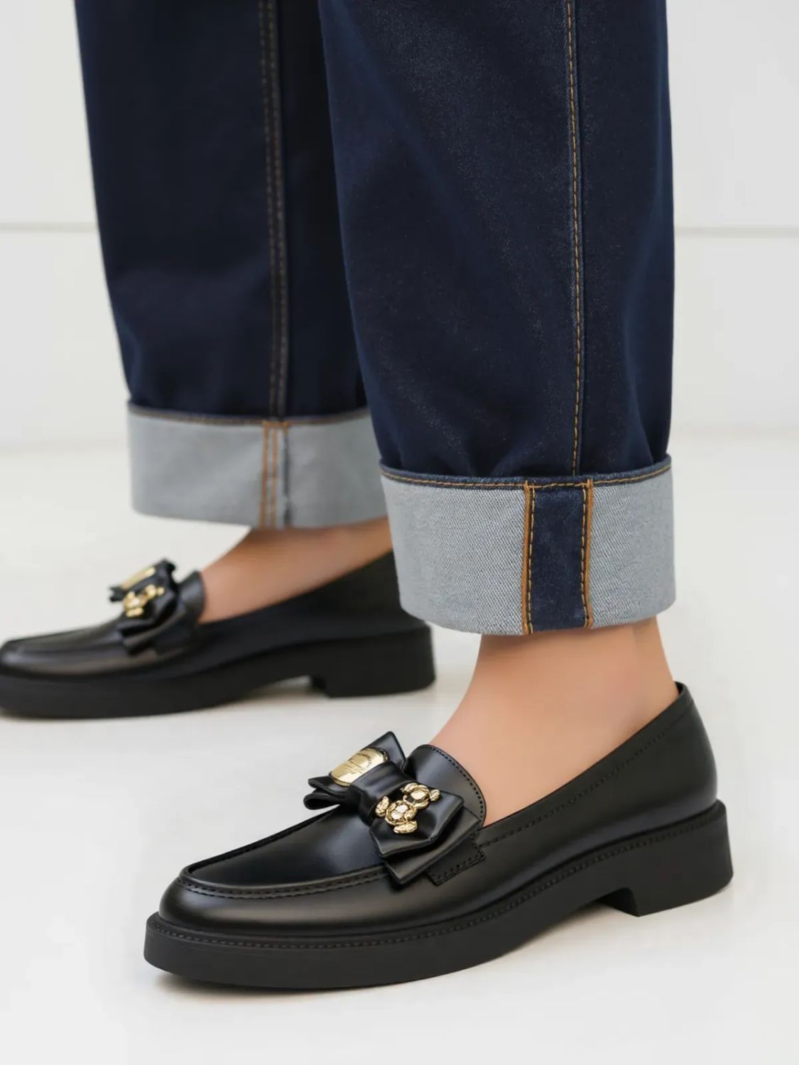 Černé dámské mokasíny ELISSA