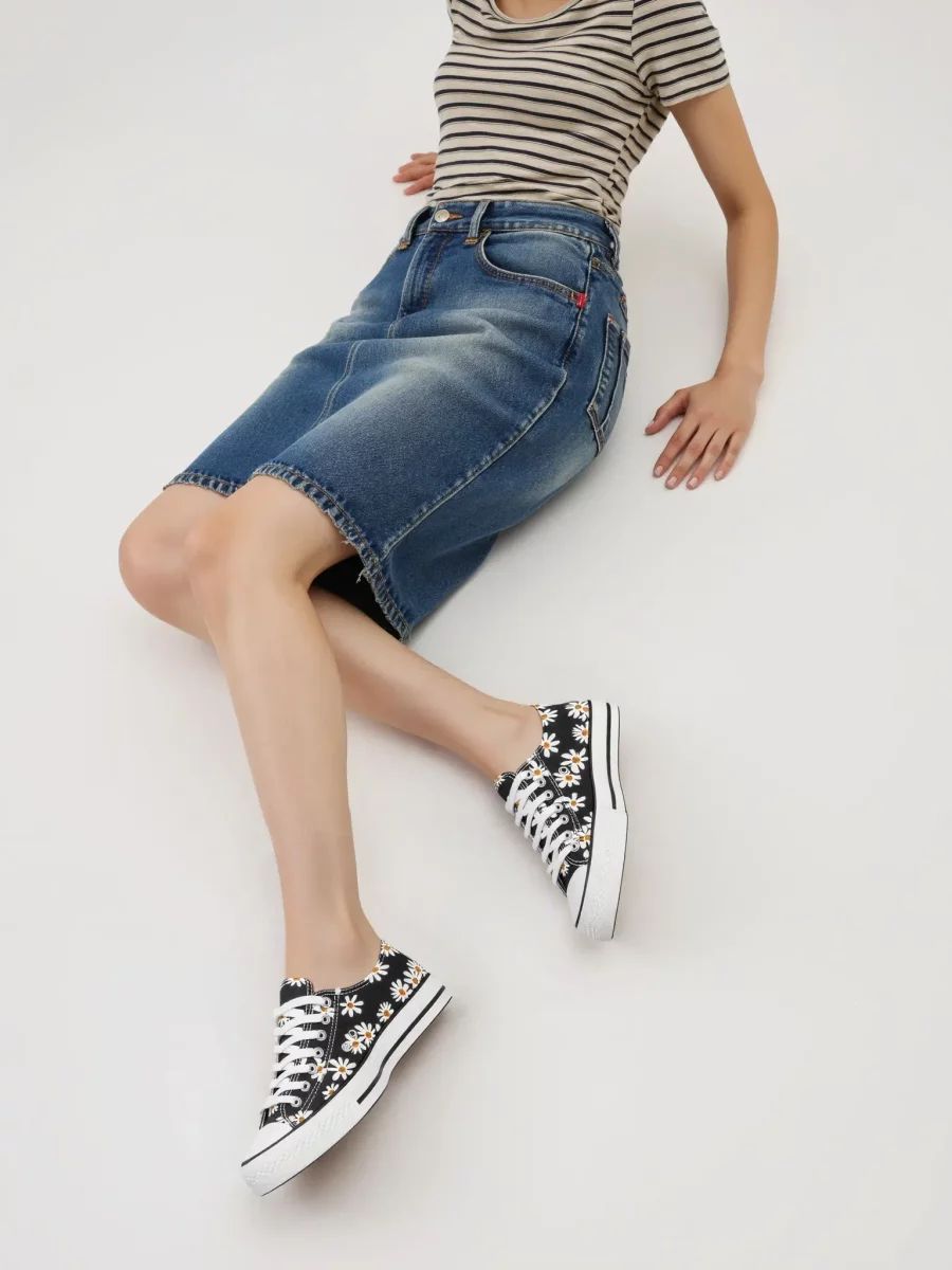 Černé plátěné tenisky DAISY