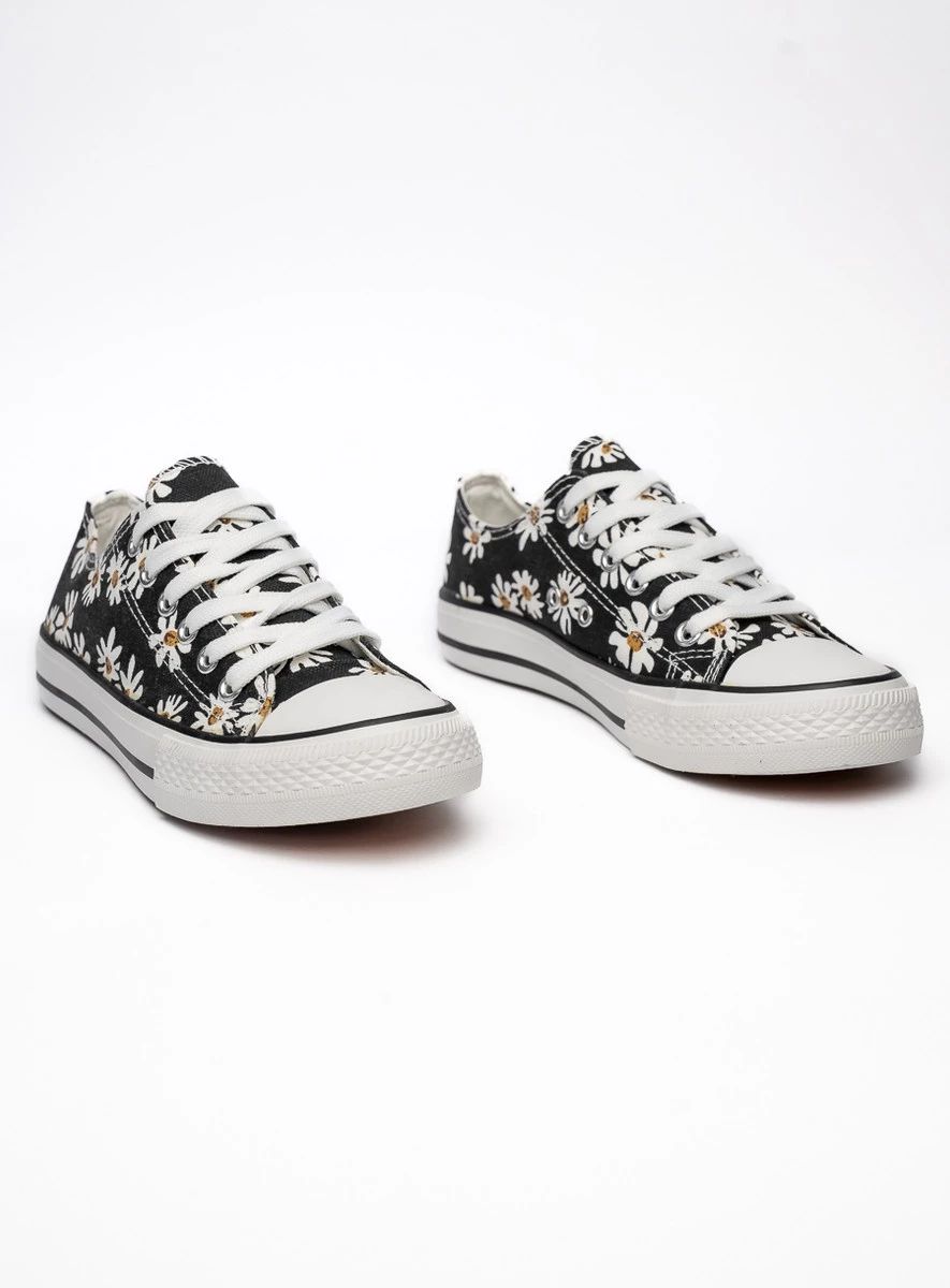 Černé plátěné tenisky DAISY