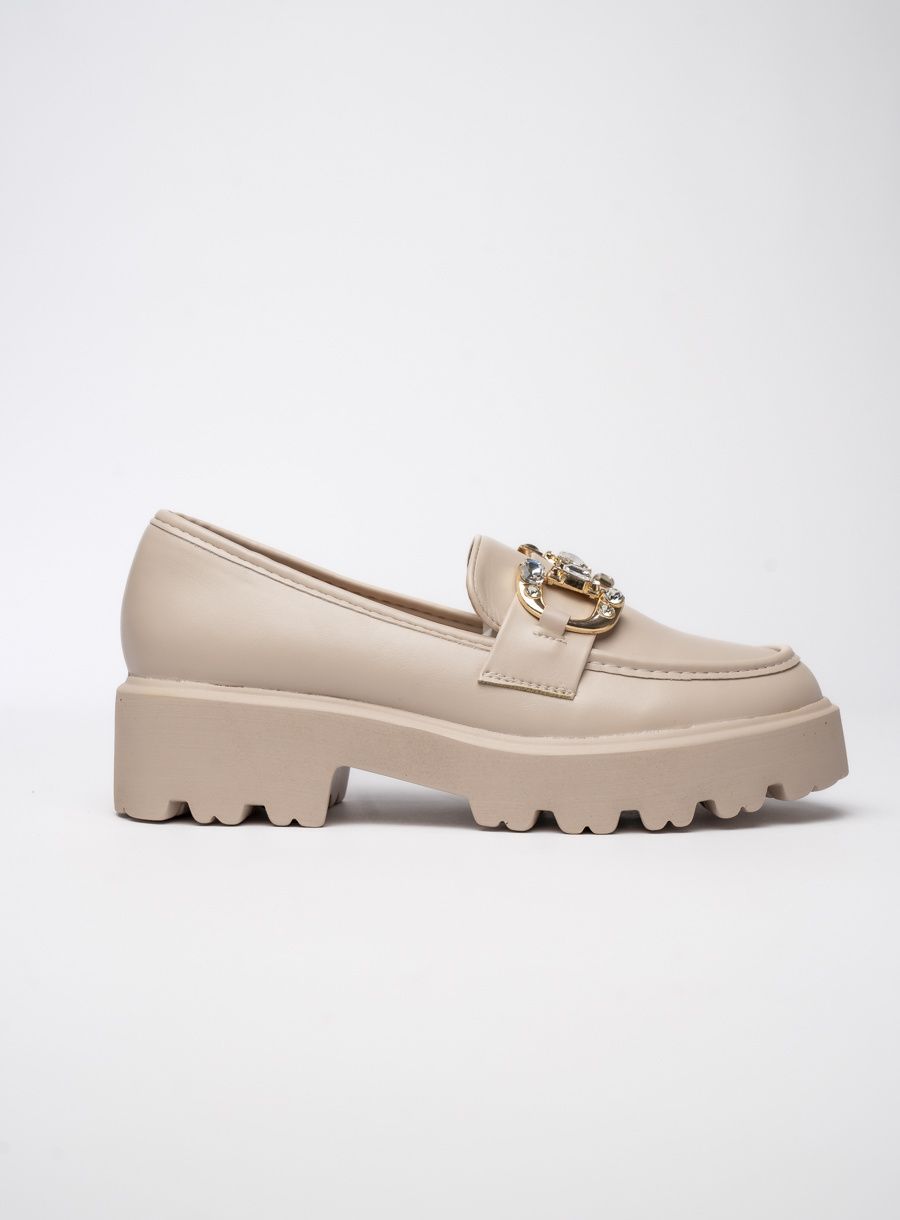 Béžové dámské mokasíny CLASSIC