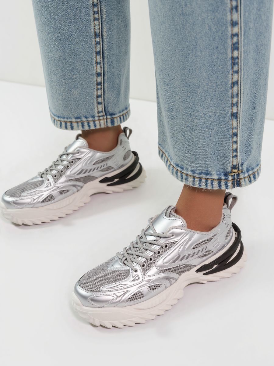 Dámské tenisky stříbrné MANHATTAN