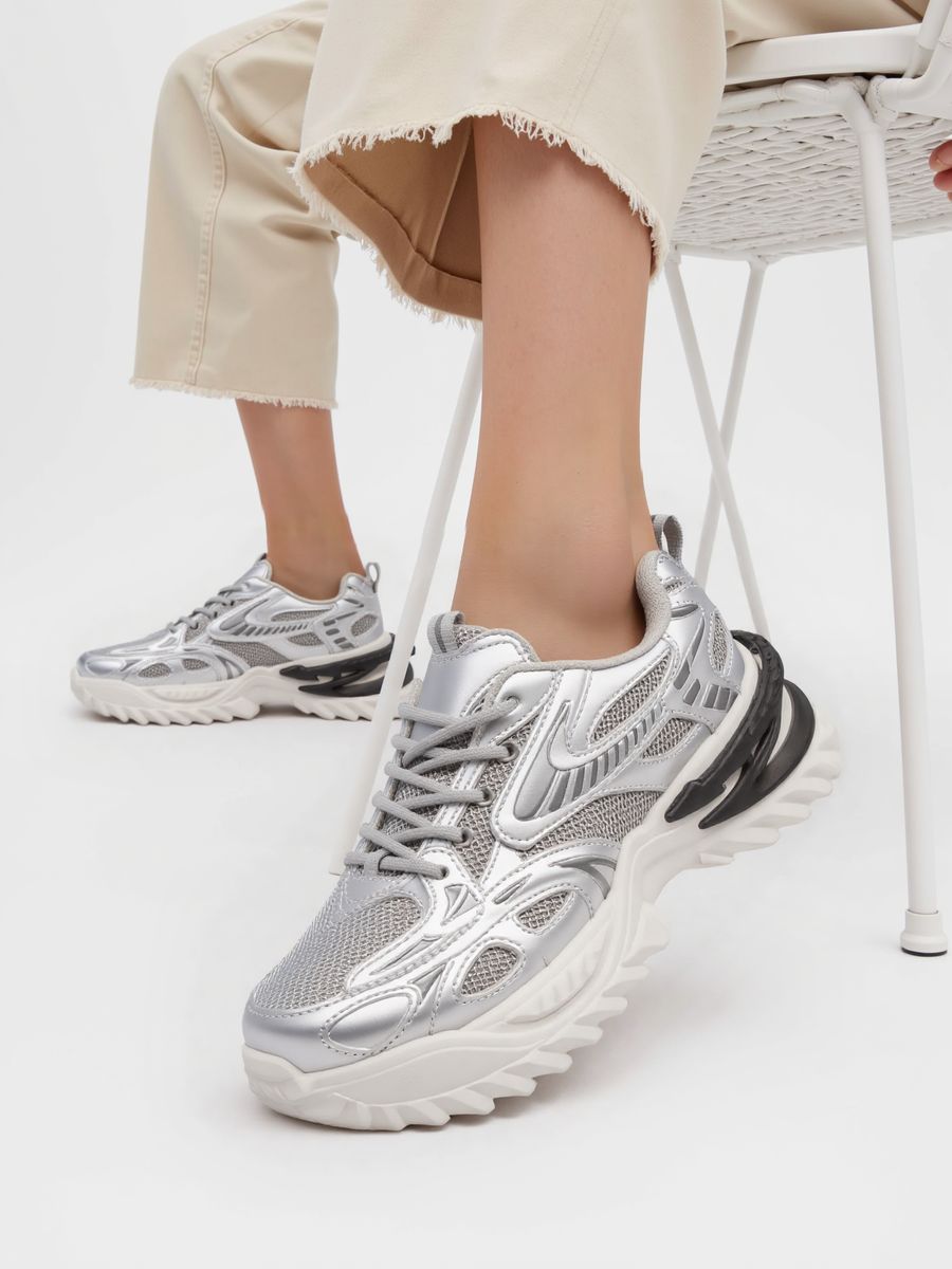 Dámské tenisky stříbrné MANHATTAN