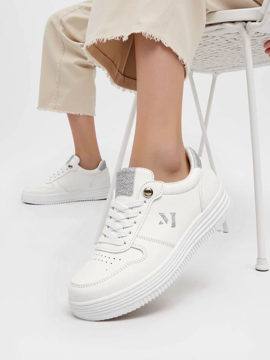 Tenisky SASHA bílá/stříbrná