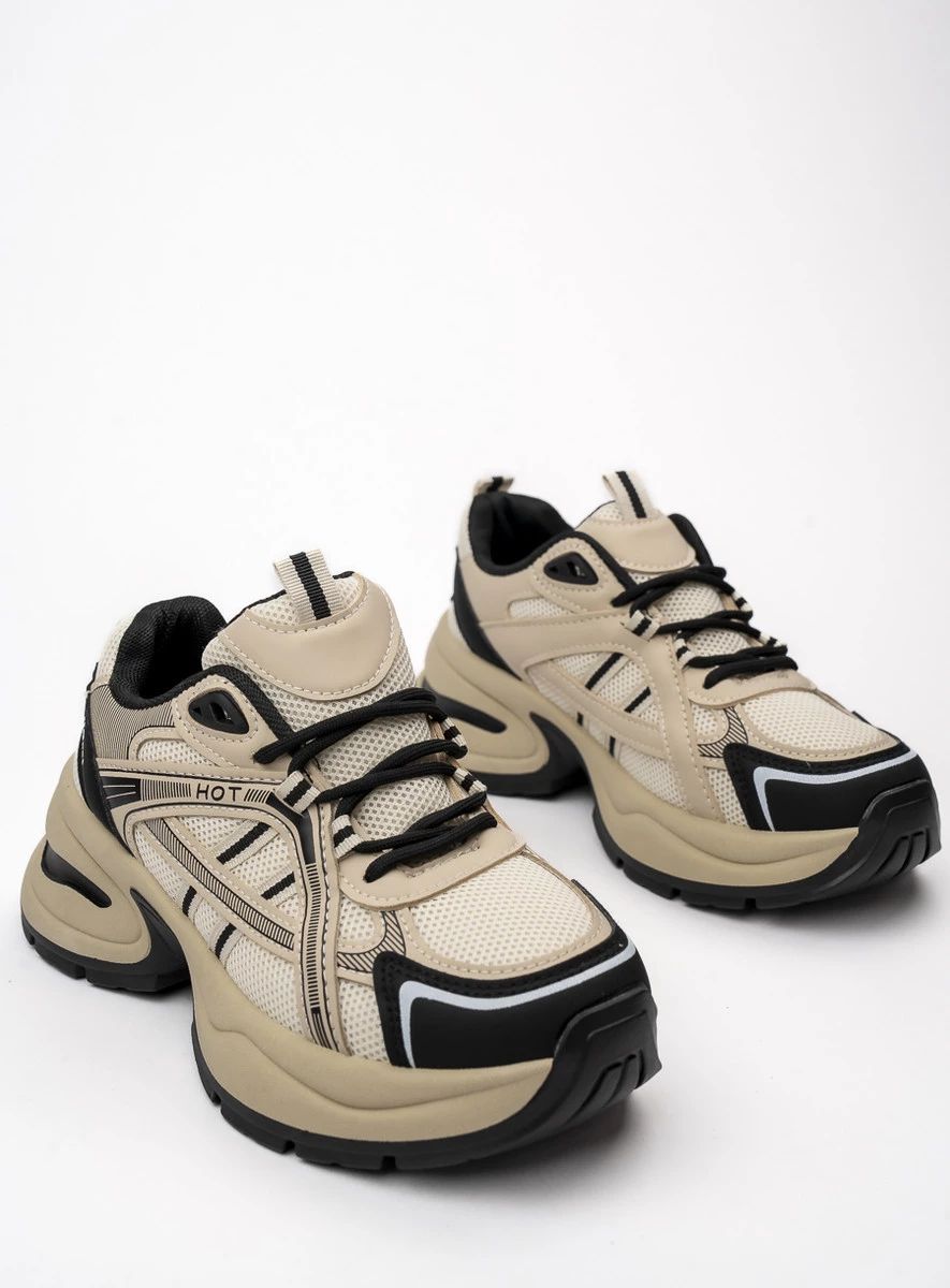 Dámské tenisky HOT béžová/černá