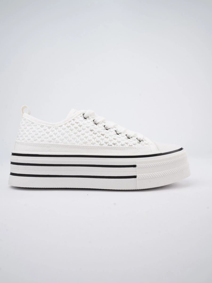 Bílé tenisky na vysoké platformě TOKYO