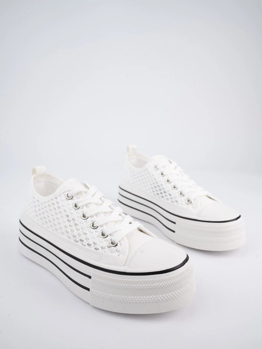 Bílé tenisky na vysoké platformě TOKYO