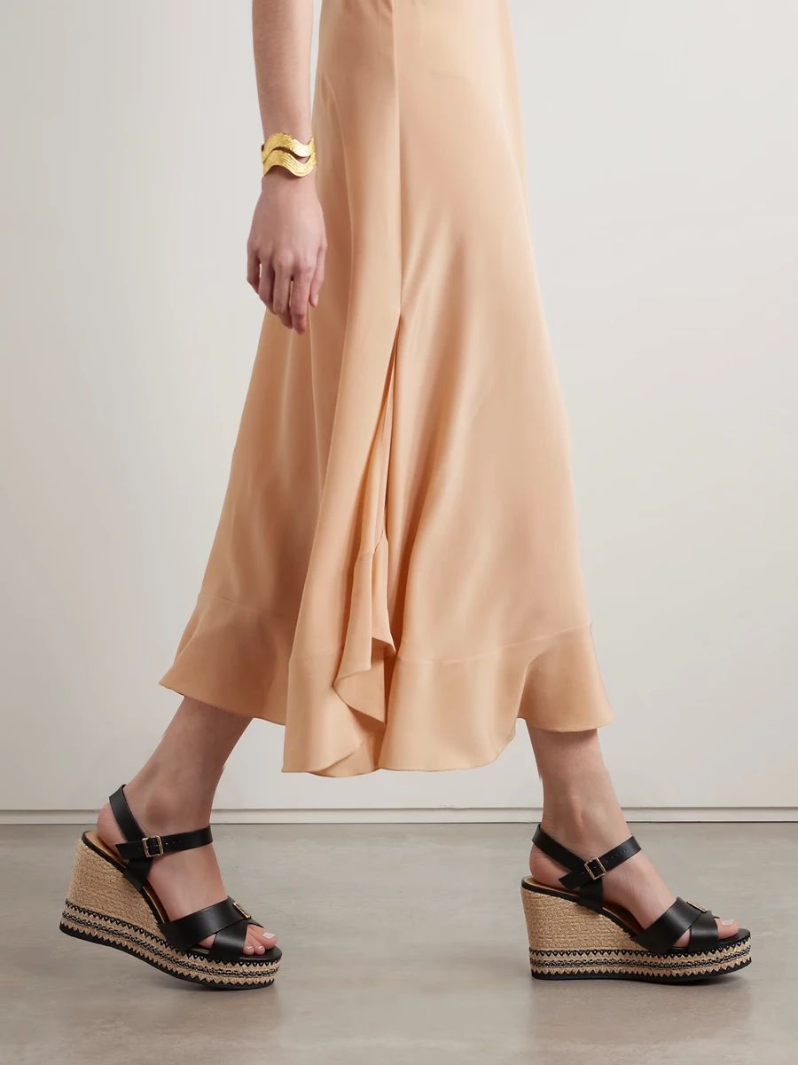 Černo-béžové sandály ARIELLA