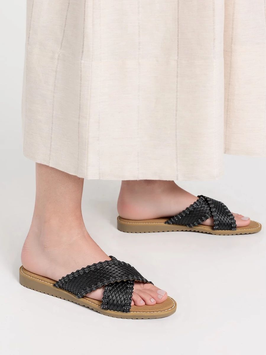 Černé dámské sandály SUMMER