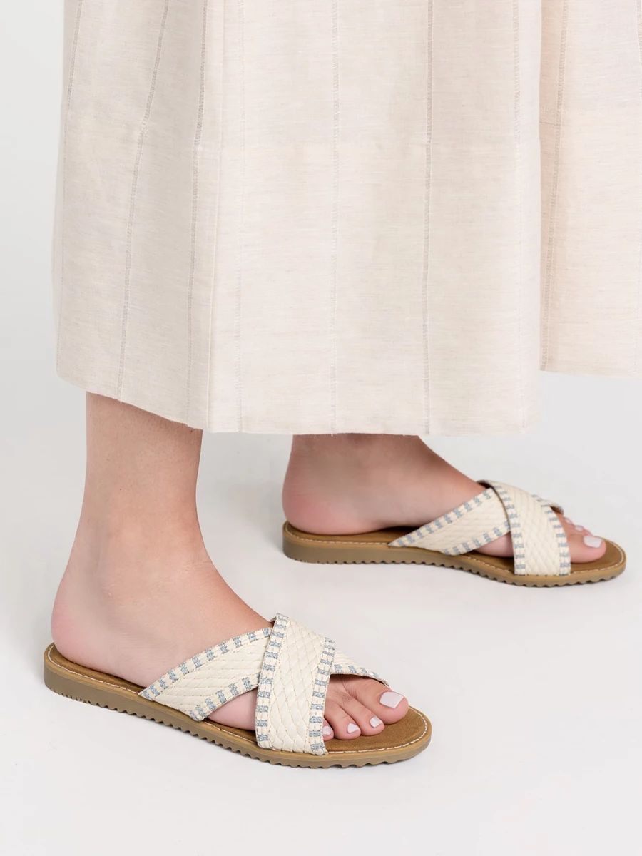 Bílé dámské sandály SUMMER