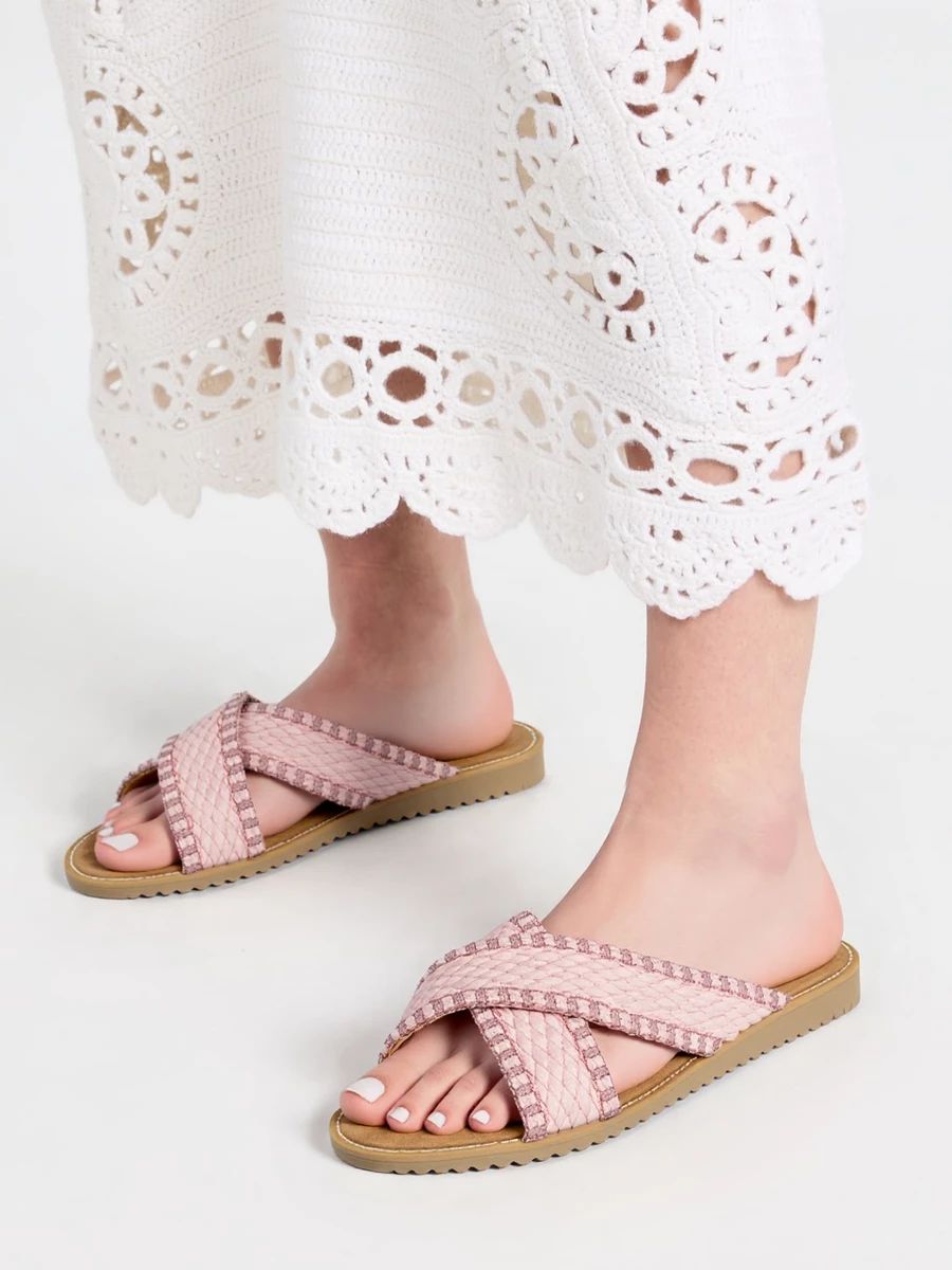 Růžové dámské sandály SUMMER