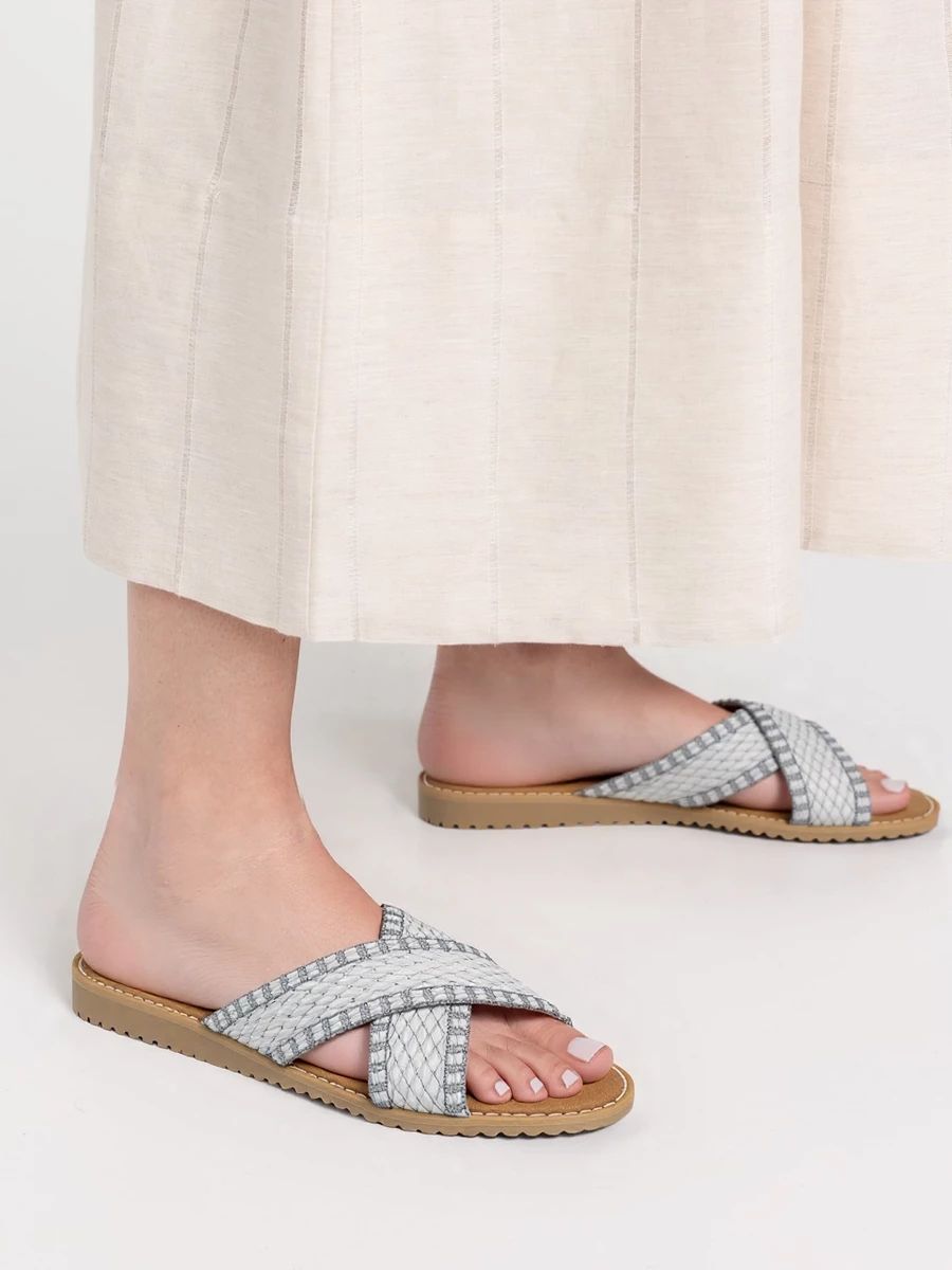 Světle modré dámské sandály SUMMER