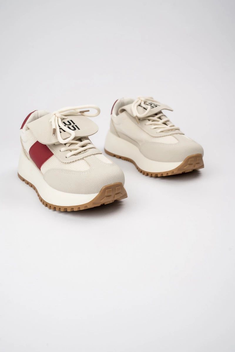 Dámské tenisky RIVIERA béžová/červená