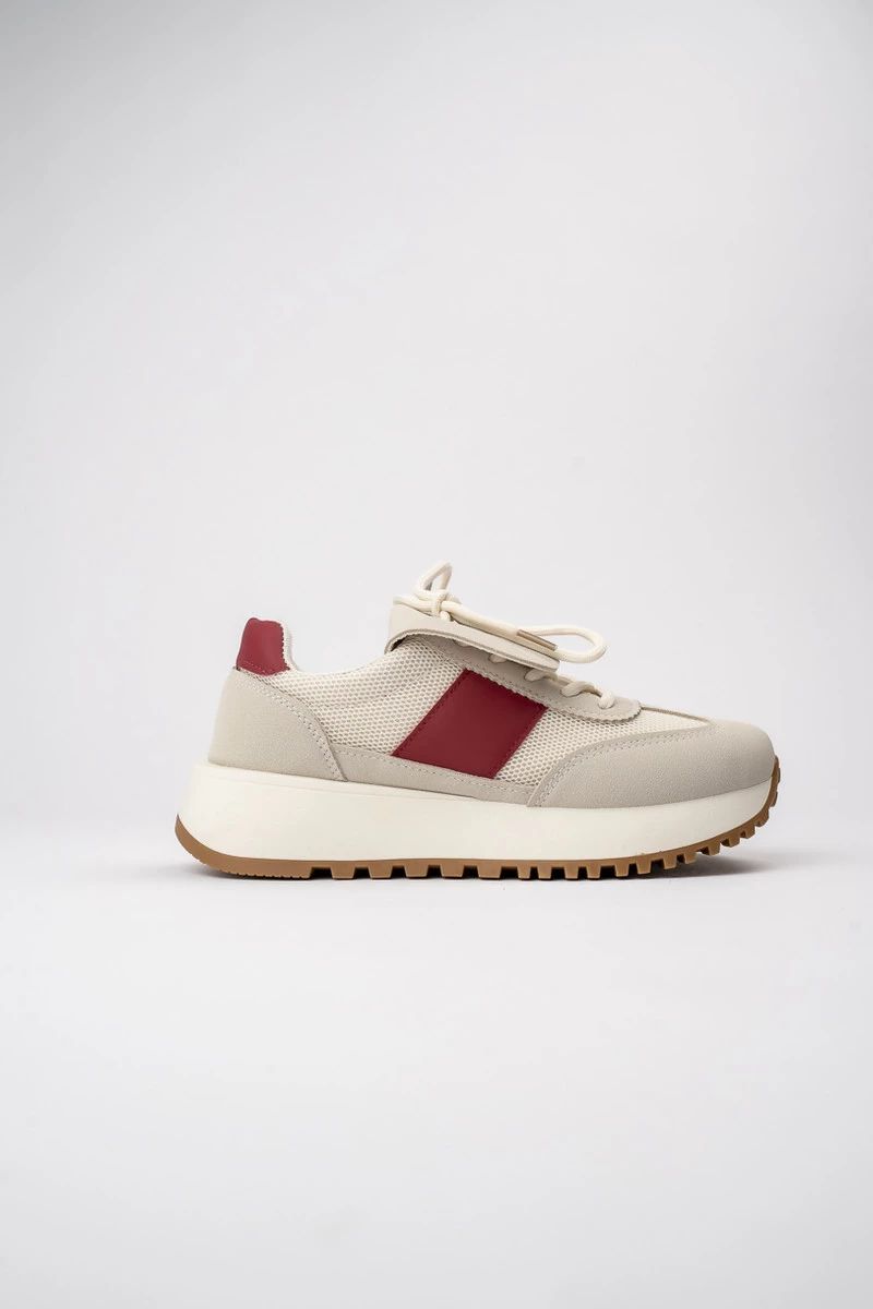 Dámské tenisky RIVIERA béžová/červená