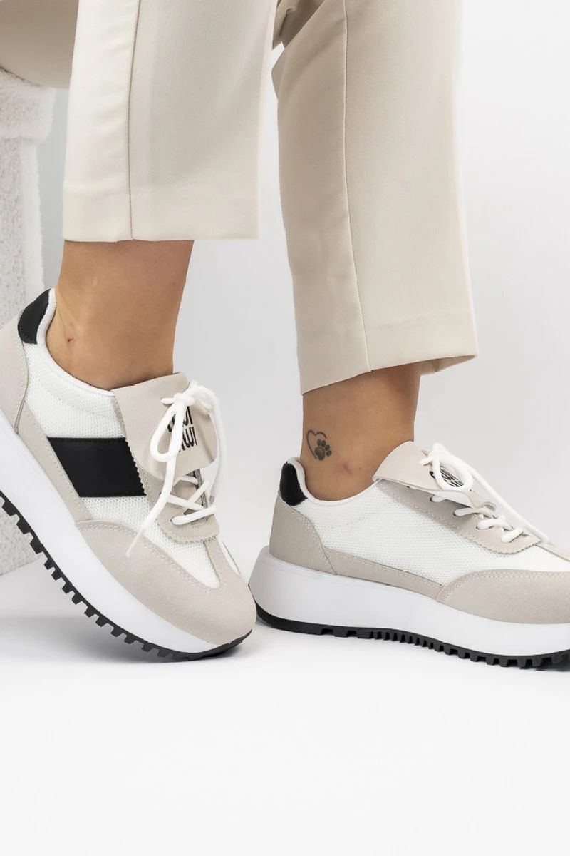 Dámské tenisky RIVIERA béžová/černá