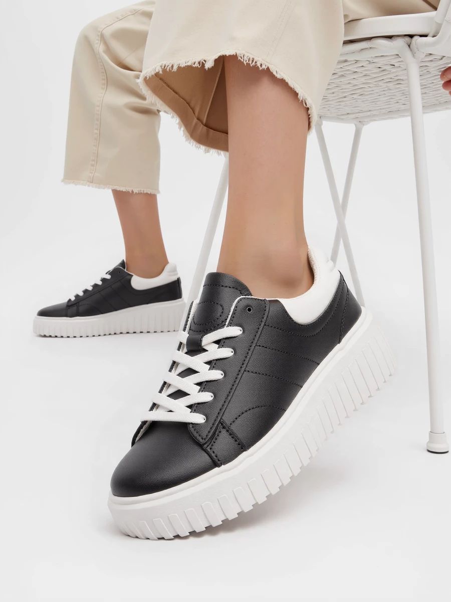 Tenisky na vysoké platformě ROWEN černé