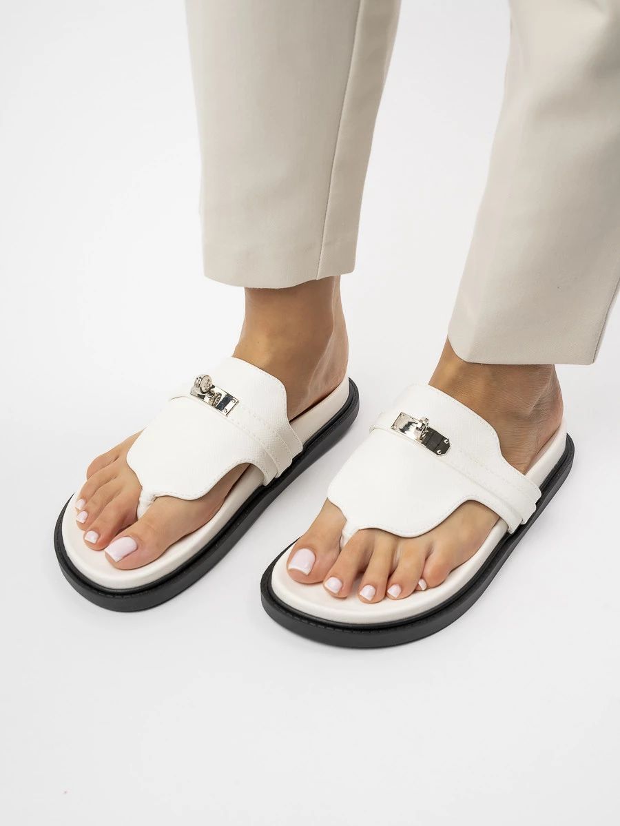 Bílé dámské pantofle VENEZIA