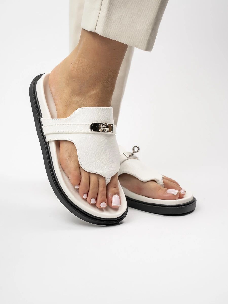 Bílé dámské pantofle VENEZIA