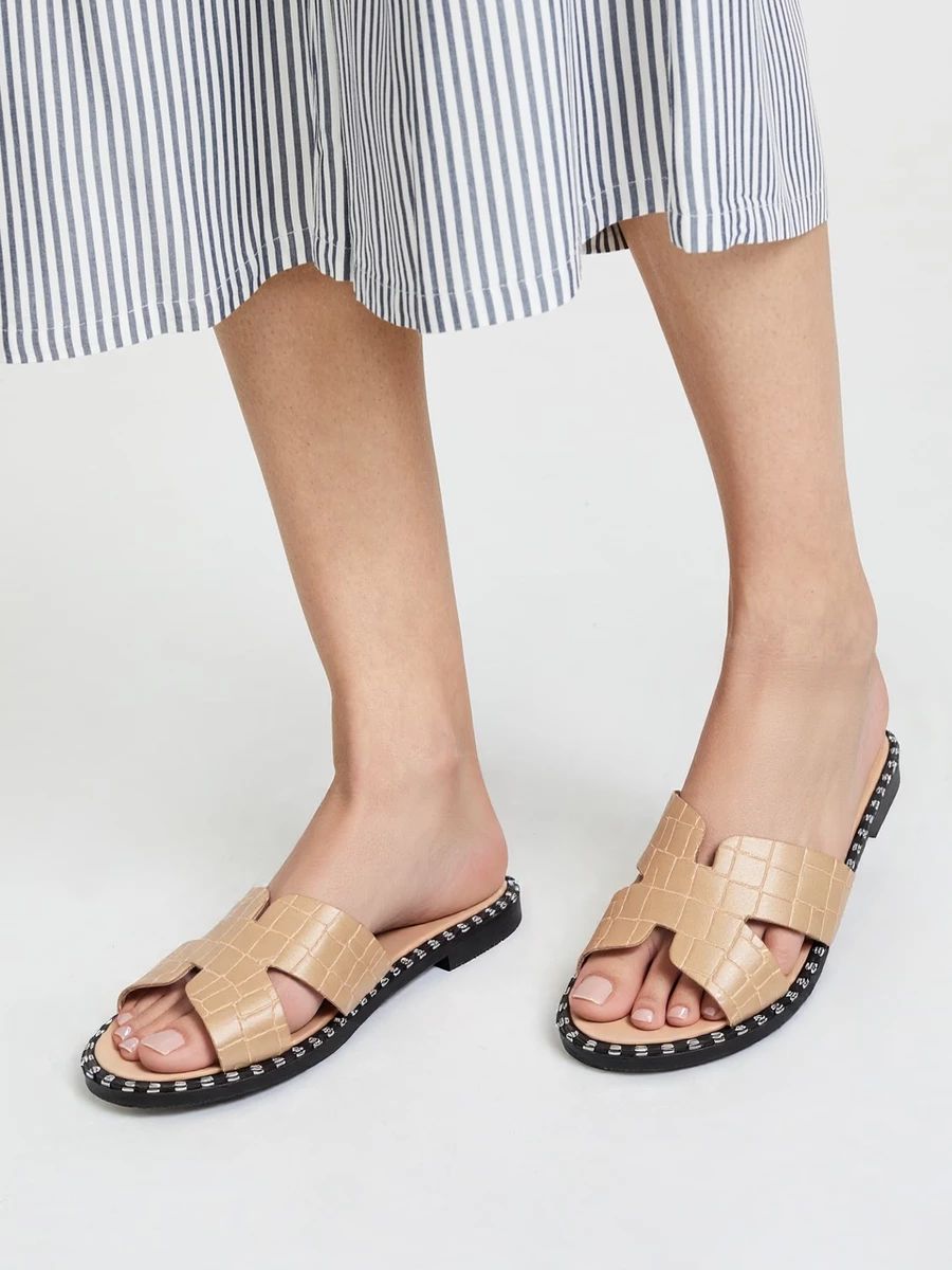 Nízké pantofle LYRA v camel barvě