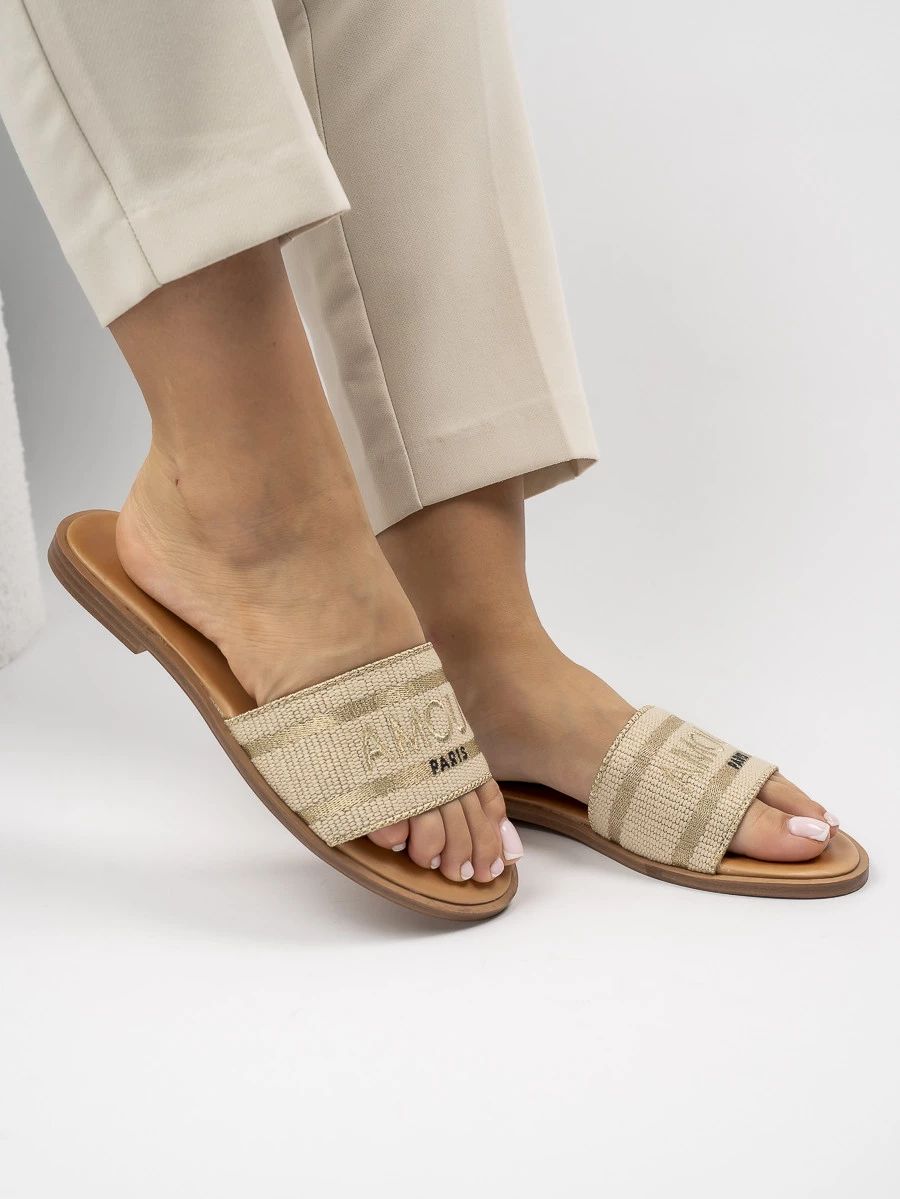 Dámské pantofle AMOUR zlaté