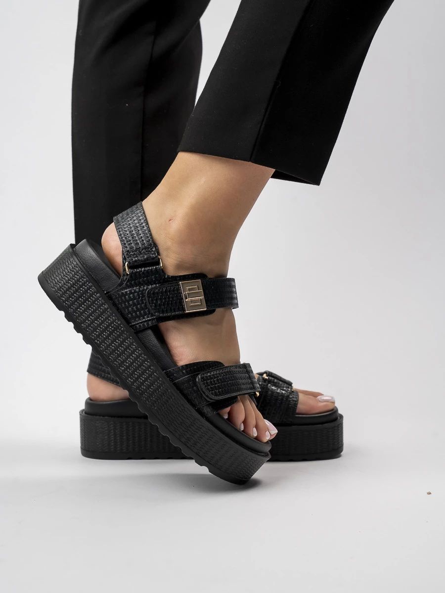 Černé elegantní sandály GENEVE