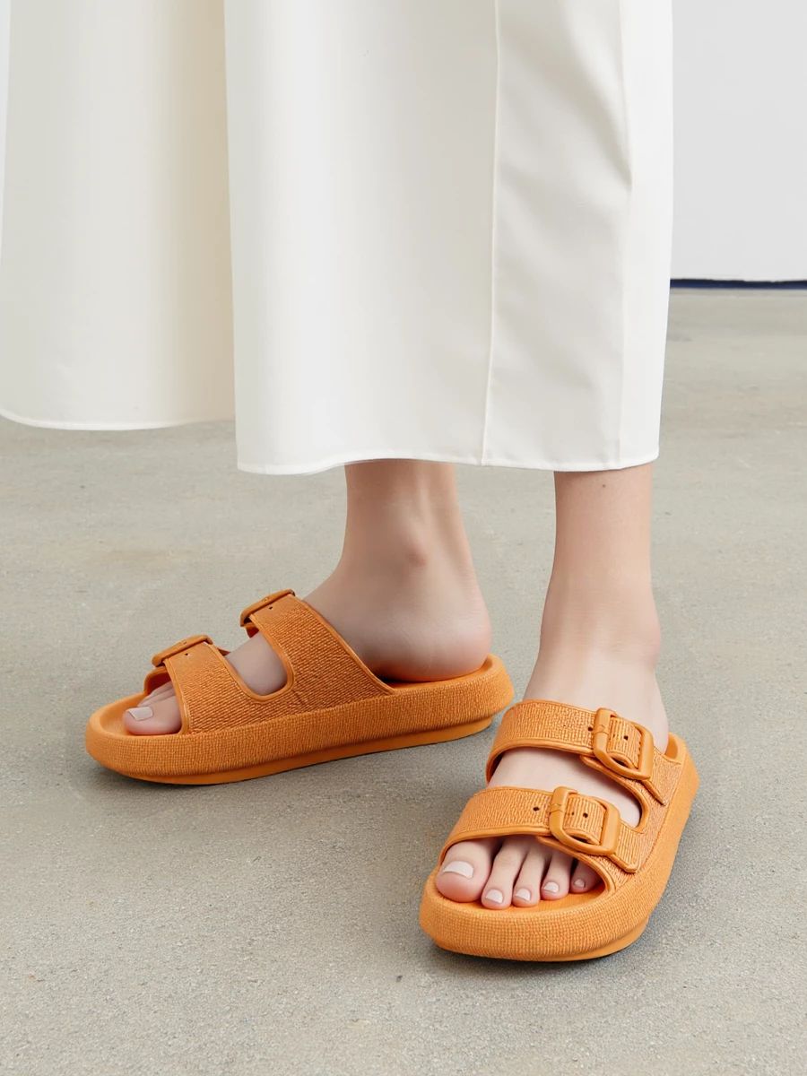 Oranžové letní pantofle FAREA