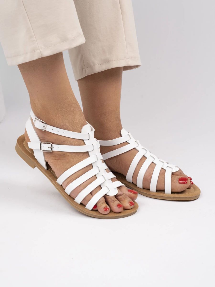 Letní sandály v bílé barvě PALERMO