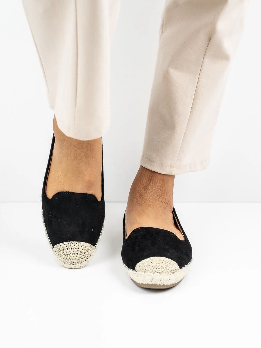 Černé espadrilky SARDINIA