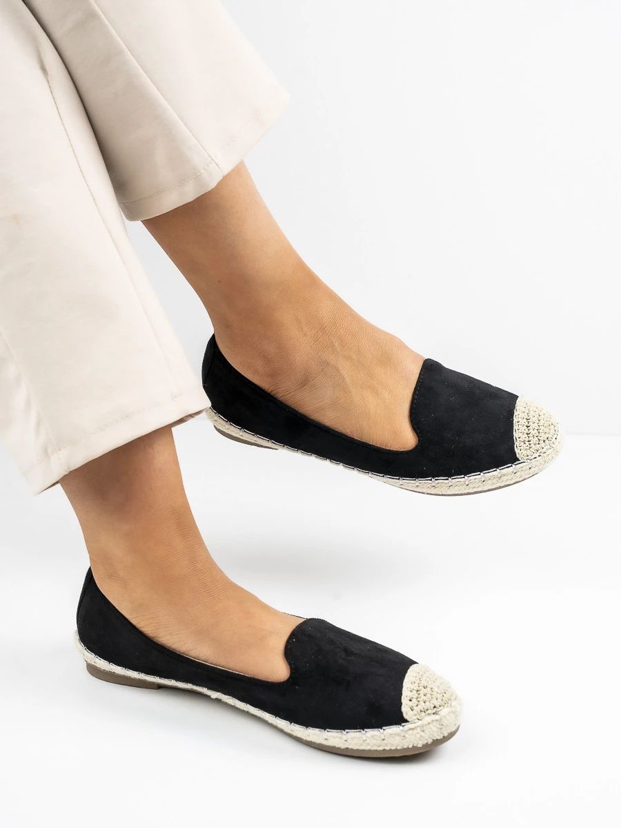Černé espadrilky SARDINIA