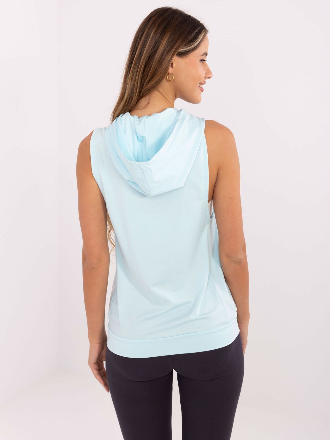 Světle modrá sportovní mikina TOMMY LIFE