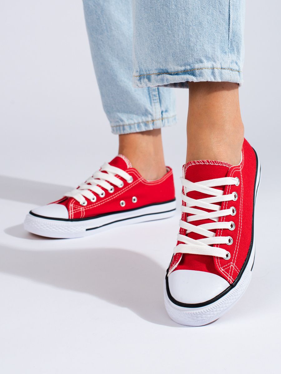 Klasické červené dámské tenisky Shelovet