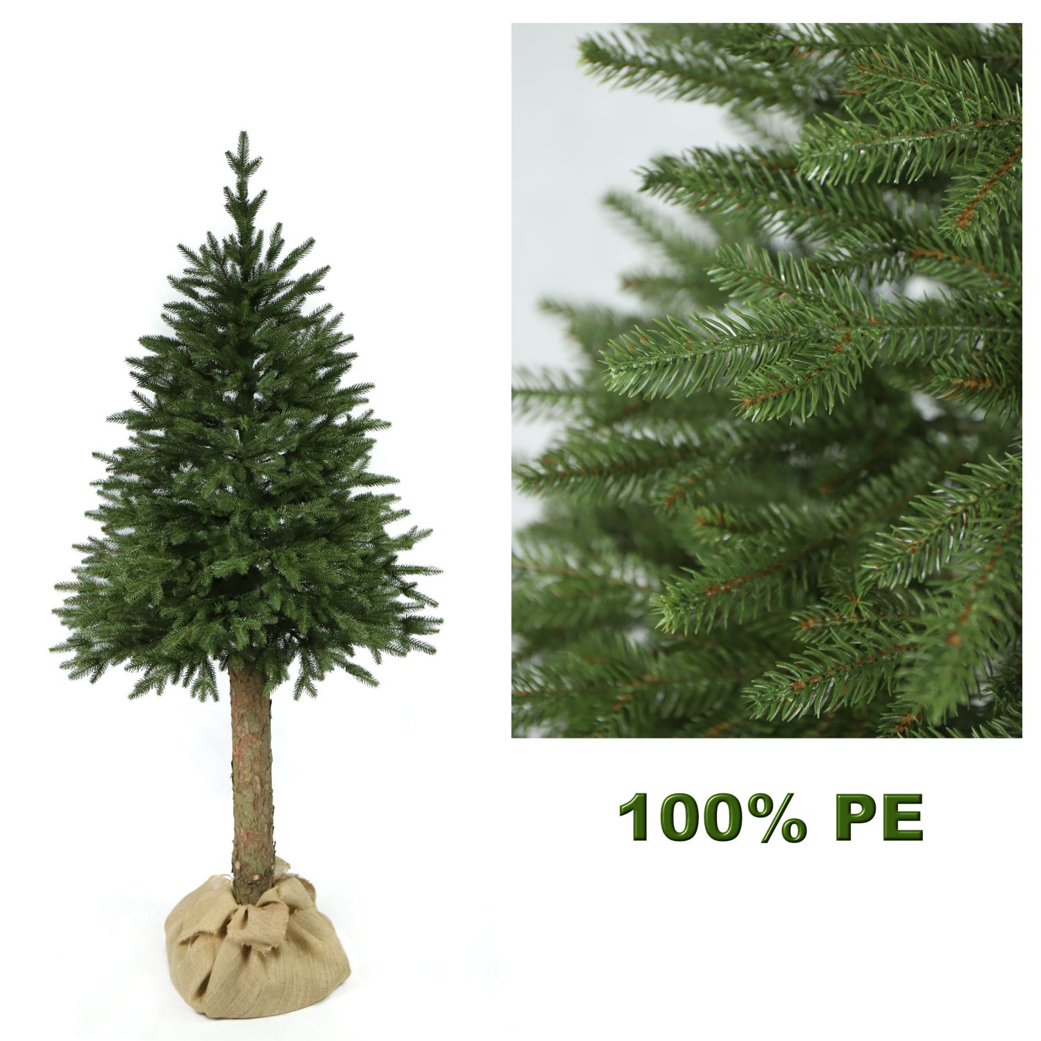 Vánoční stromek Smrk přírodní na pařezu 180 cm