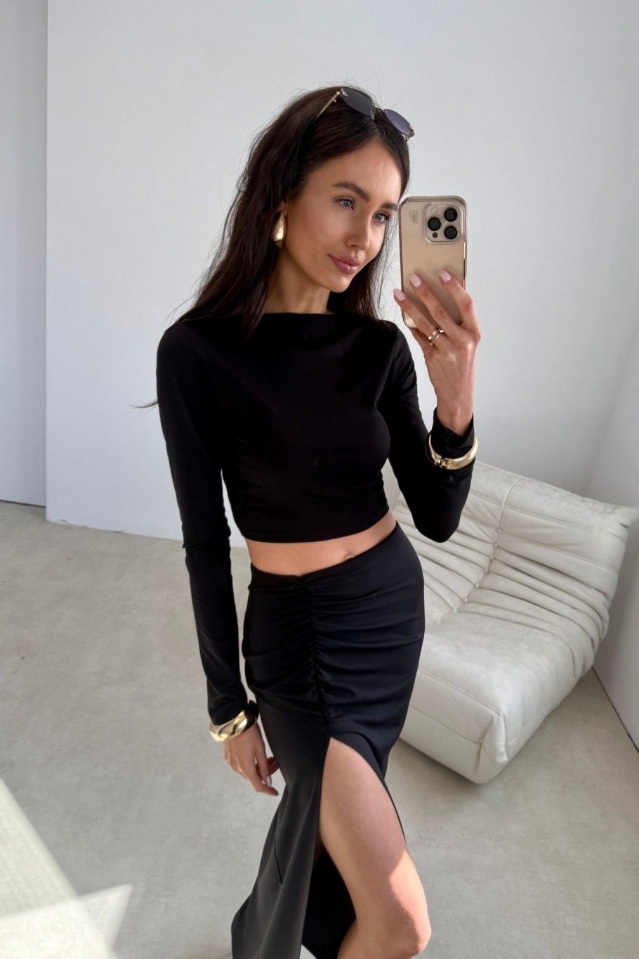 Černá halenka Linnea