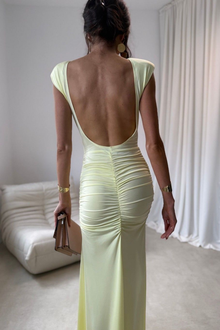 Maxi žluté šaty Aurelia