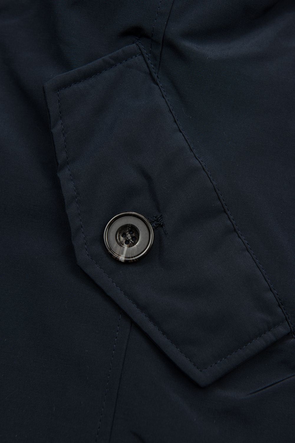 Tmavě modrá parka na podzim/zimu s odnímatelným futrem