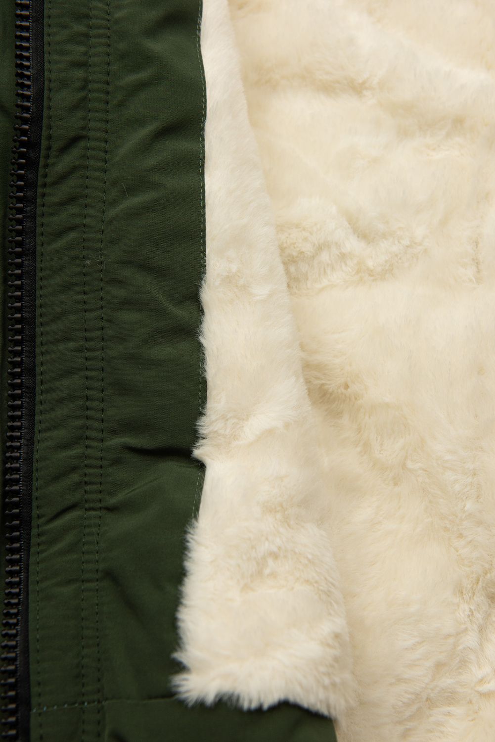 Parka na zimu zelená/béžová