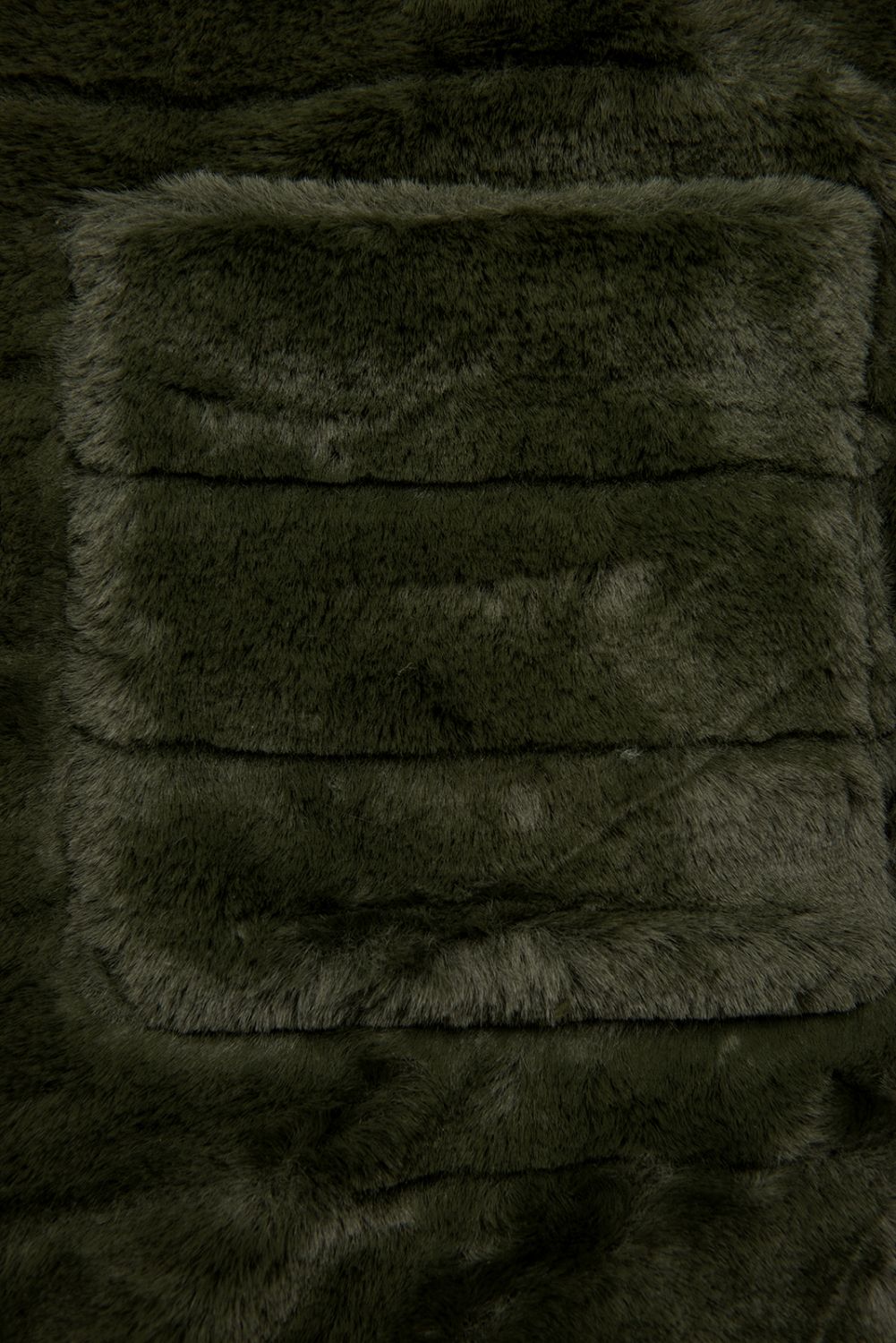 Zelená-černá oboustranná bunda kombinovaná s plyšem