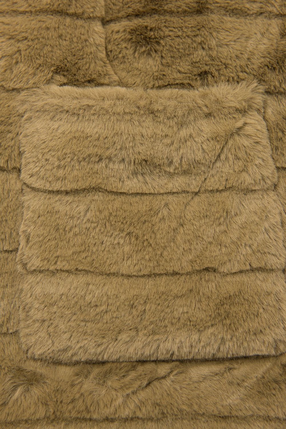 Hnědá-černá oboustranná bunda kombinovaná s plyšem