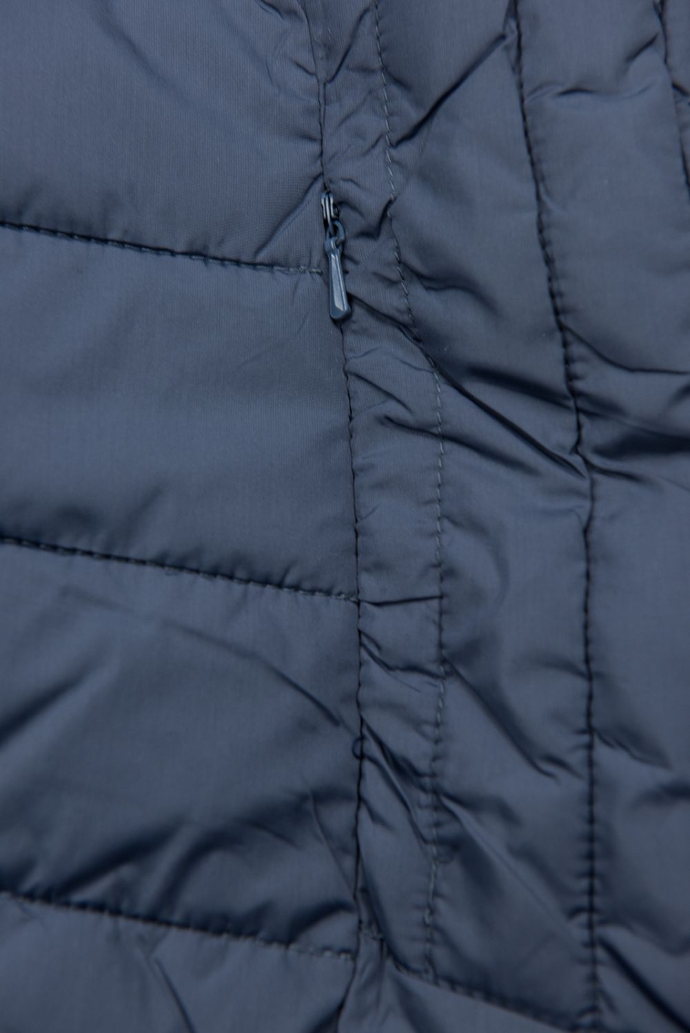 Přechodná prošívaná bunda jeans modrá