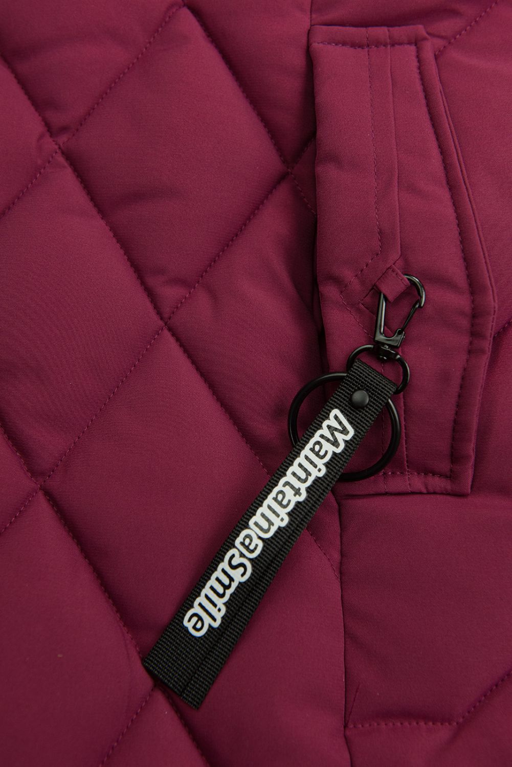 Dívčí zimní bunda v burgundy