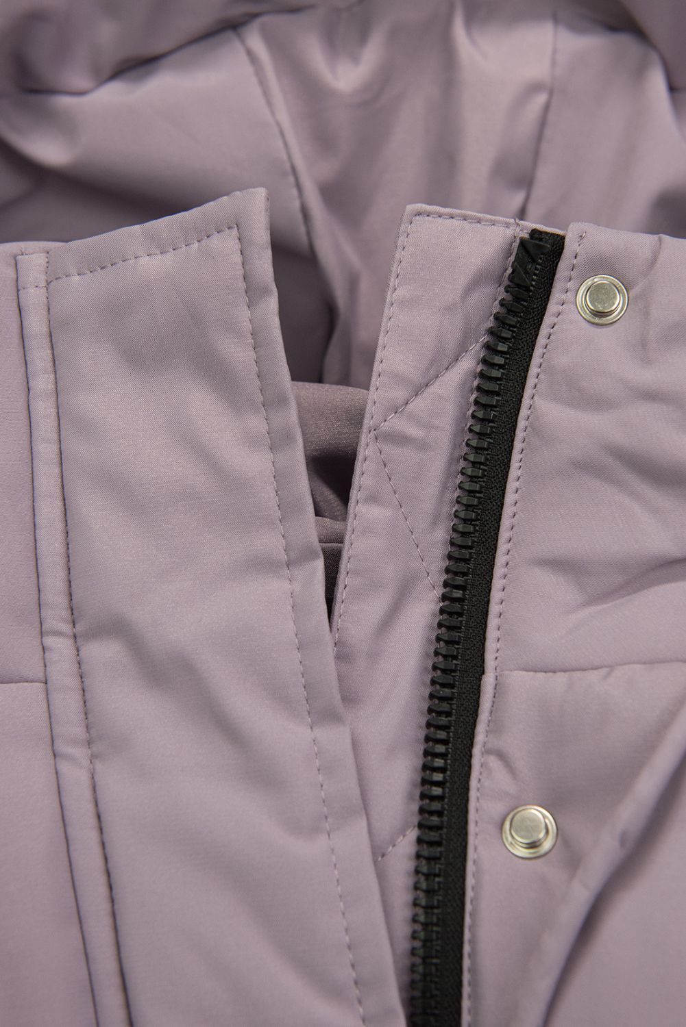 Dívčí extra teplá zimní bunda levandulová