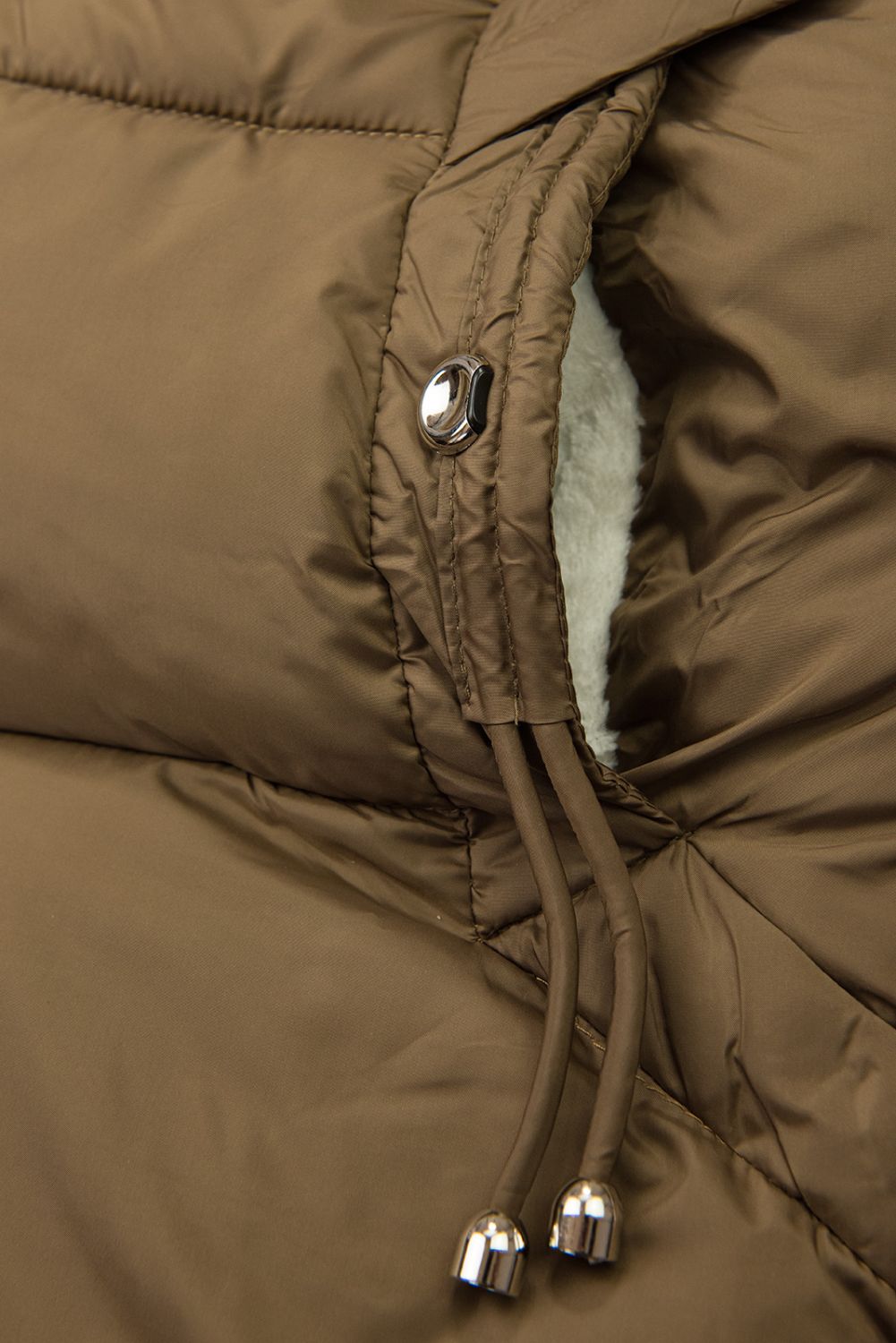 Dívčí hnědá zimní bunda DESIGN