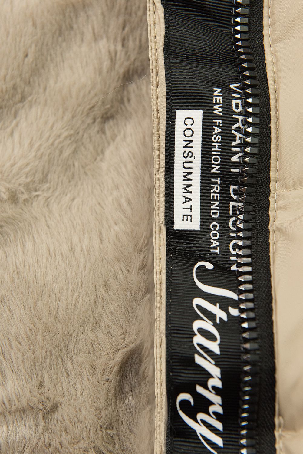 Dívčí béžová zimní bunda DESIGN