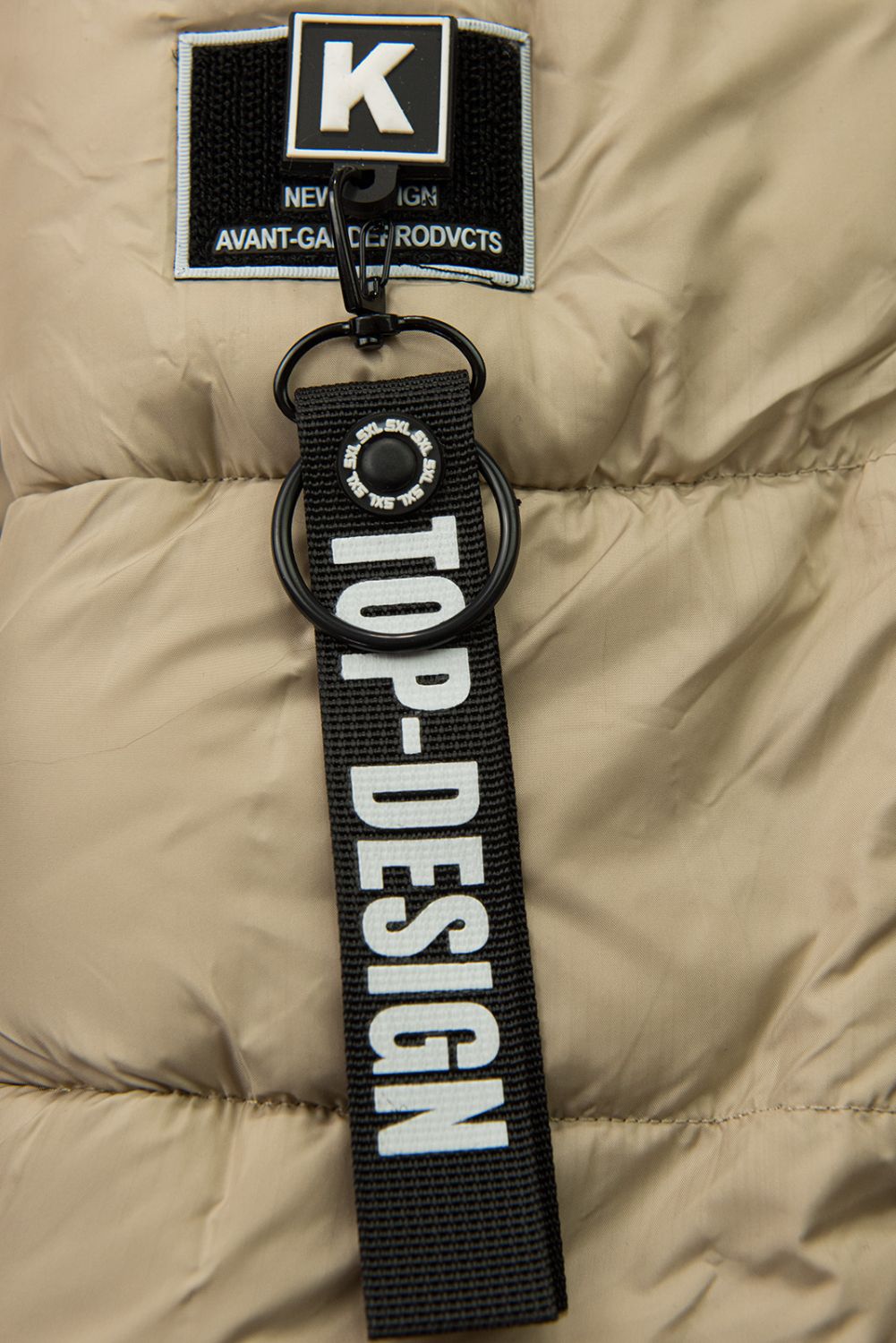 Dívčí béžová zimní bunda DESIGN