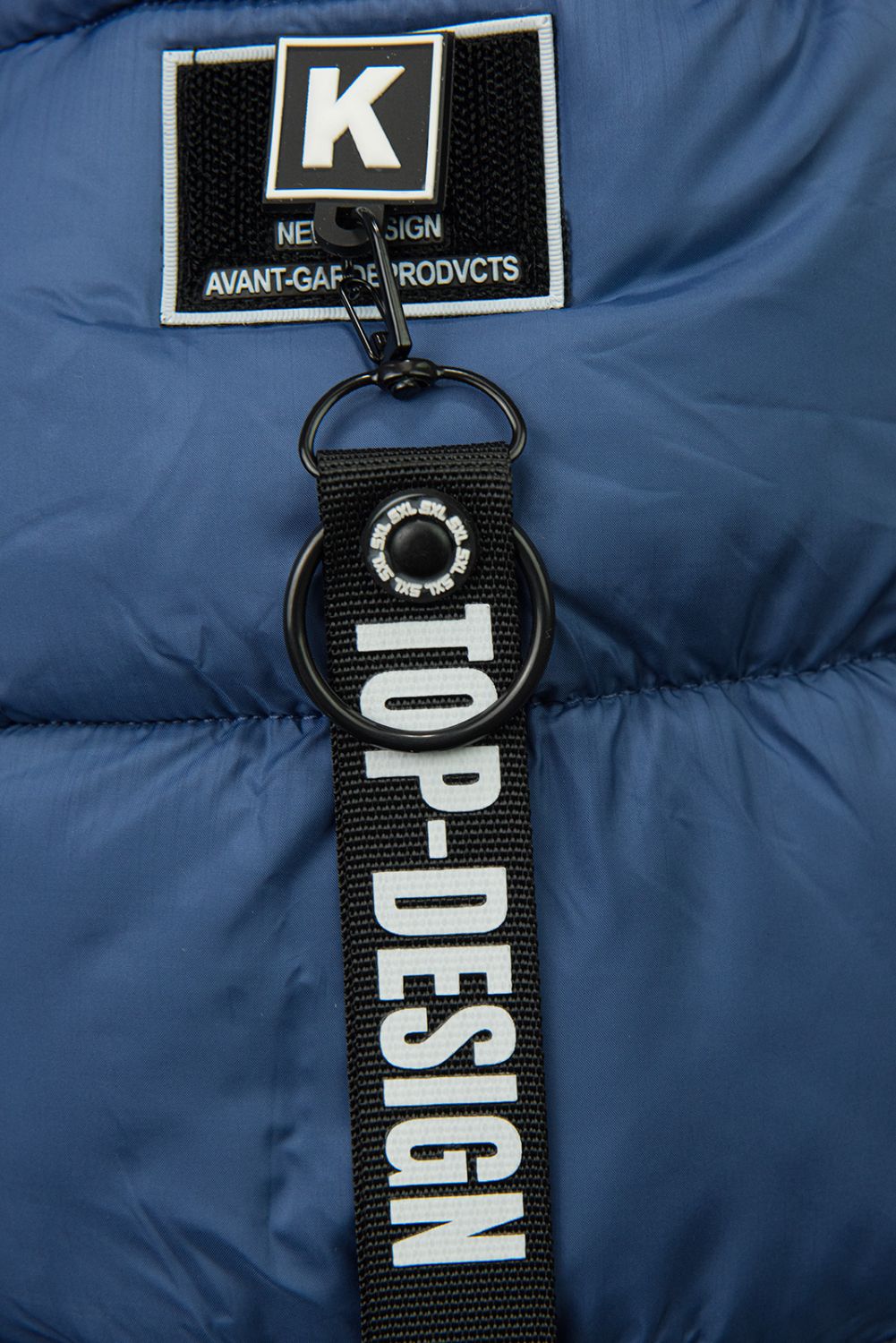 Dívčí modrá zimní bunda DESIGN